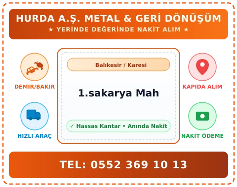 Balıkesir Karesi 1.sakarya Mah Hurda Alım