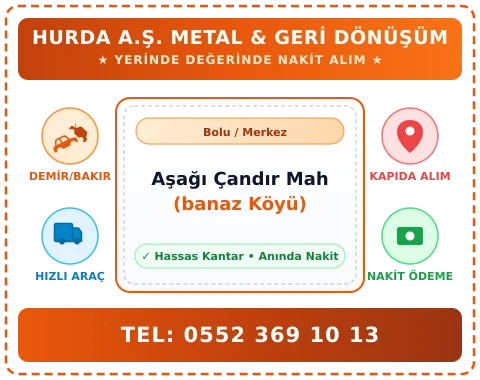 Bolu Merkez Aşağı Çandır Mah (banaz Köyü) Hurda Alım