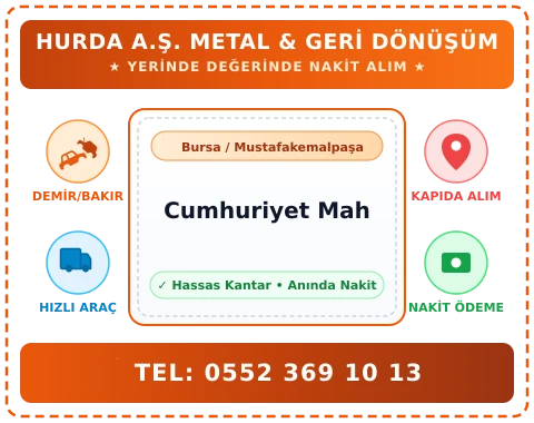 Bursa Mustafakemalpaşa Cumhuriyet Mah Hurda Alım