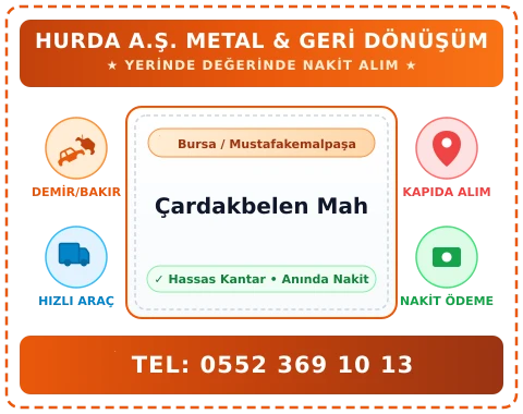 Bursa Mustafakemalpaşa Çardakbelen Mah Hurda Alım