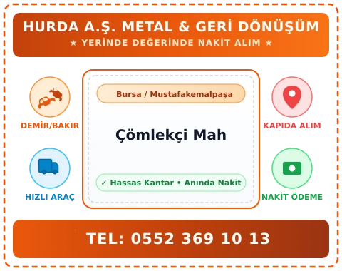 Bursa Mustafakemalpaşa Çömlekçi Mah Hurda Alım