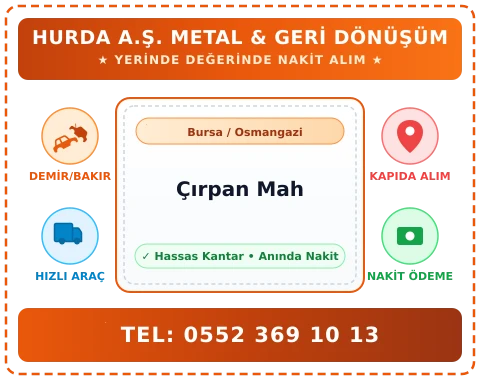 Bursa Osmangazi Çırpan Mah Hurda Alım