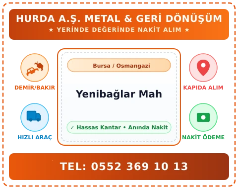 Bursa Osmangazi Yenibağlar Mah Hurda Alım