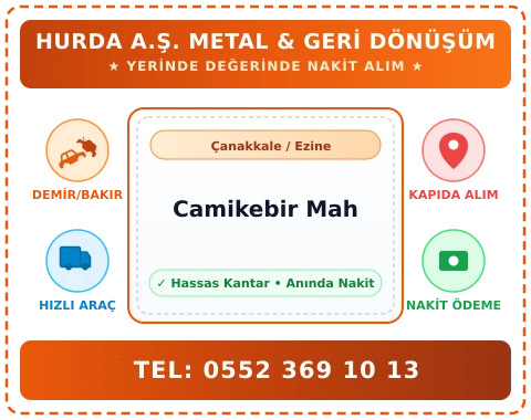 Çanakkale Ezine Camikebir Mah Hurda Alım