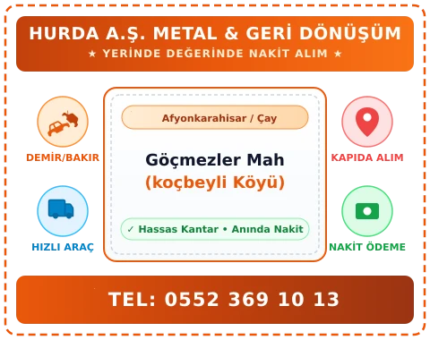 Afyonkarahisar Çay Göçmezler Mah (koçbeyli Köyü) Hurda Alım