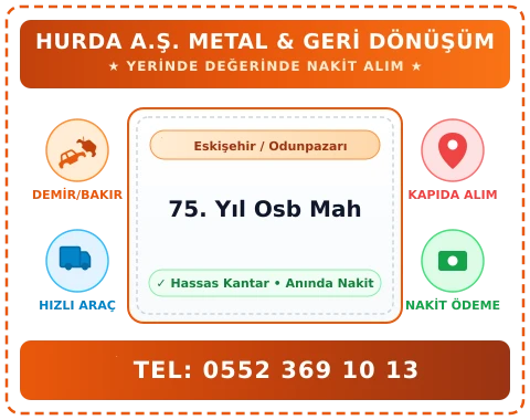 Eskişehir Odunpazarı 75. Yıl Osb Mah Hurda Alım