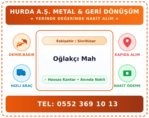 Eskişehir Sivrihisar Oğlakçı Mah Hurda Alım