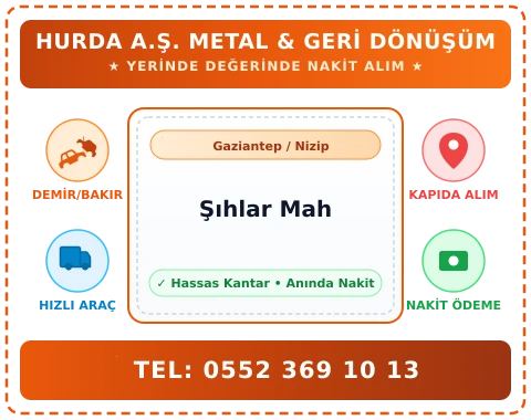 Gaziantep Nizip Şıhlar Mah Hurda Alım