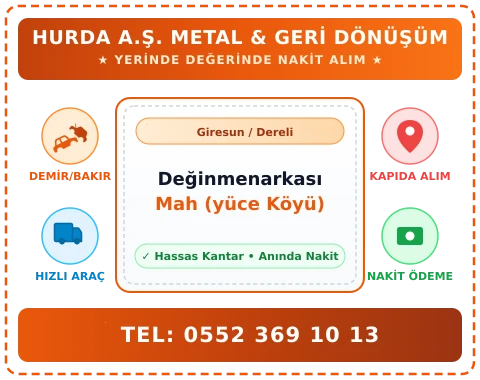 Giresun Dereli Değinmenarkası Mah (yüce Köyü) Hurda Alım