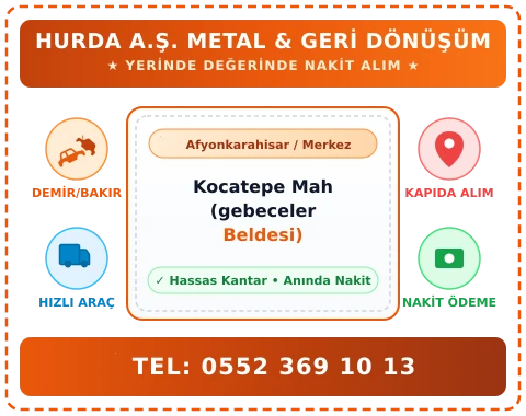 Afyonkarahisar Merkez Kocatepe Mah (gebeceler Beldesi) Hurda Alım