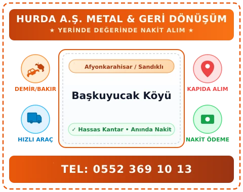 Afyonkarahisar Sandıklı Başkuyucak Köyü Hurda Alım