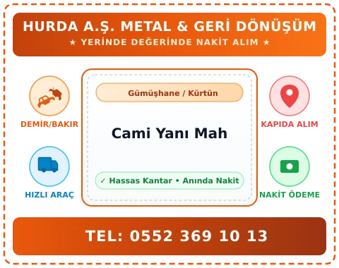 Gümüşhane Kürtün Cami Yanı Mah Hurda Alım