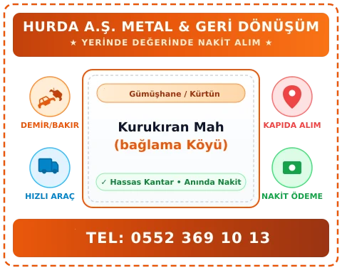 Gümüşhane Kürtün Kurukıran Mah (bağlama Köyü) Hurda Alım