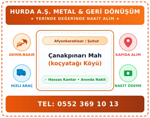 Afyonkarahisar Şuhut Çanakpınarı Mah (koçyatağı Köyü) Hurda Alım