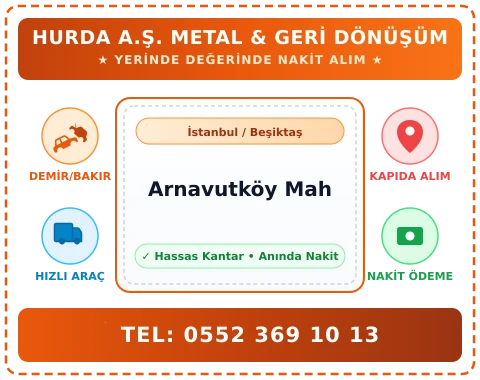 İstanbul Beşiktaş Arnavutköy Mah Hurda Alım