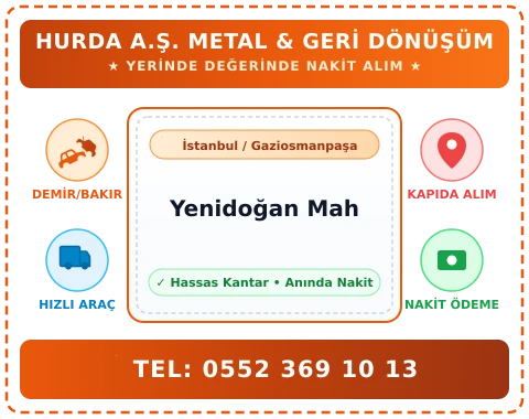 İstanbul Gaziosmanpaşa Yenidoğan Mah Hurda Alım