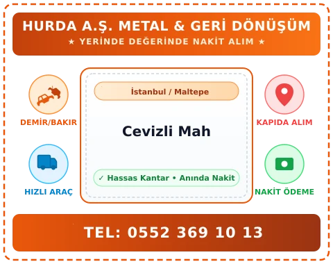İstanbul Maltepe Cevizli Mah Hurda Alım