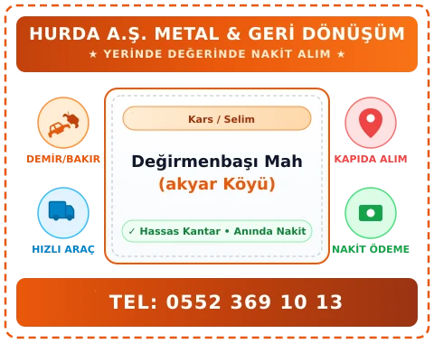 Kars Selim Değirmenbaşı Mah (akyar Köyü) Hurda Alım