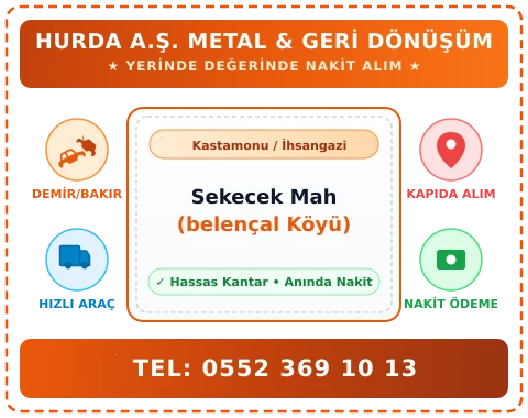 Kastamonu İhsangazi Sekecek Mah (belençal Köyü) Hurda Alım