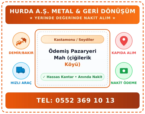 Kastamonu Seydiler Ödemiş Pazaryeri Mah (çiğilerik Köyü) Hurda Alım