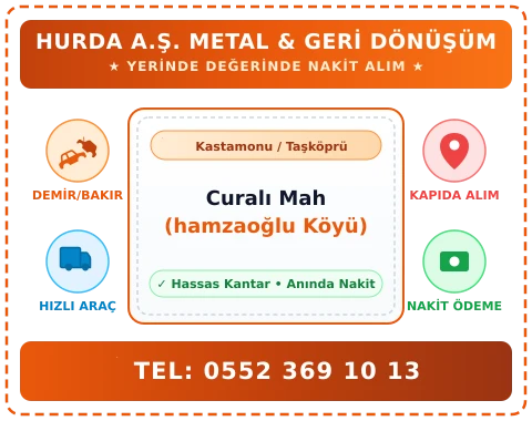 Kastamonu Taşköprü Curalı Mah (hamzaoğlu Köyü) Hurda Alım