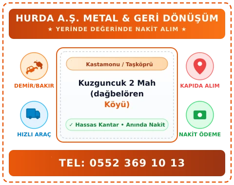 Kastamonu Taşköprü Kuzguncuk 2 Mah (dağbelören Köyü) Hurda Alım