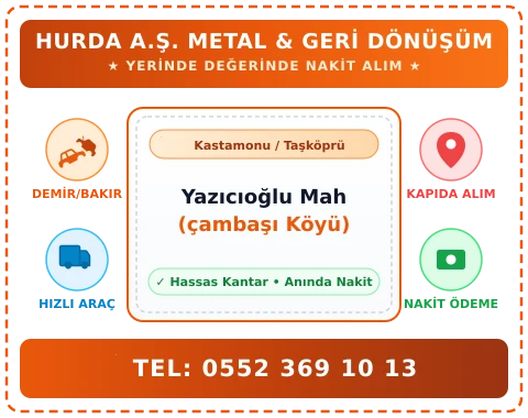 Kastamonu Taşköprü Yazıcıoğlu Mah (çambaşı Köyü) Hurda Alım