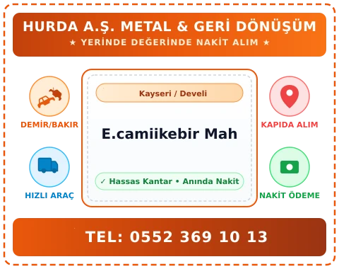 Kayseri Develi E.camiikebir Mah Hurda Alım