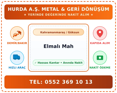 Kahramanmaraş Göksun Elmalı Mah Hurda Alım