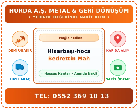 Muğla Milas Hisarbaşı-hoca Bedrettin Mah Hurda Alım