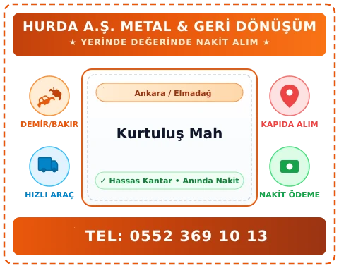 Ankara Elmadağ Kurtuluş Mah Hurda Alım