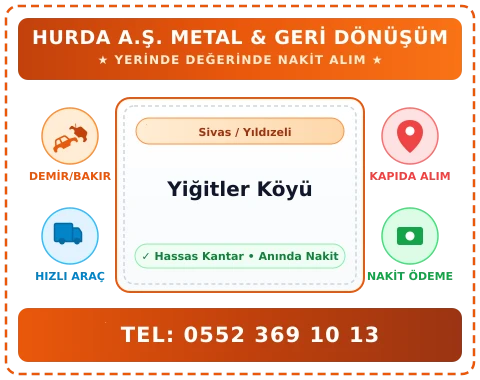 Sivas Yıldızeli Yiğitler Köyü Hurda Alım