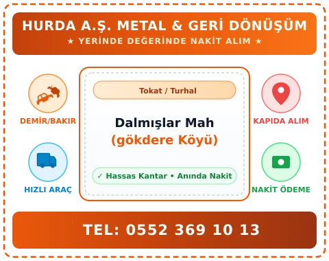Tokat Turhal Dalmışlar Mah (gökdere Köyü) Hurda Alım