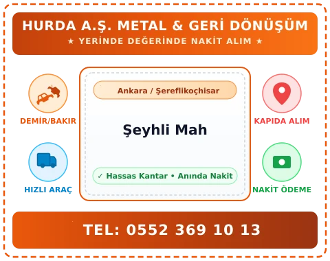 Ankara Şereflikoçhisar Şeyhli Mah Hurda Alım
