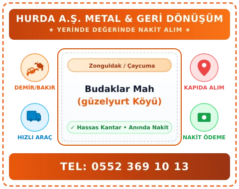 Zonguldak Çaycuma Budaklar Mah (güzelyurt Köyü) Hurda Alım