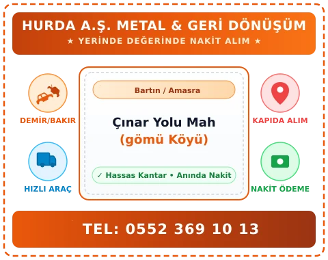 Bartın Amasra Çınar Yolu Mah (gömü Köyü) Hurda Alım