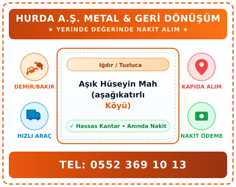 Iğdır Tuzluca Aşık Hüseyin Mah (aşağıkatırlı Köyü) Hurda Alım