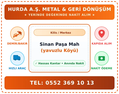 Kilis Merkez Sinan Paşa Mah (yavuzlu Köyü) Hurda Alım