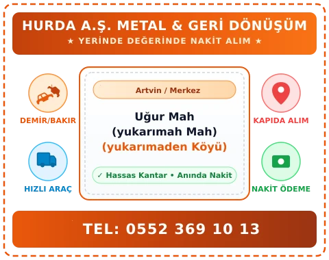 Artvin Merkez Uğur Mah (yukarımah Mah) (yukarımaden Köyü) Hurda Alım