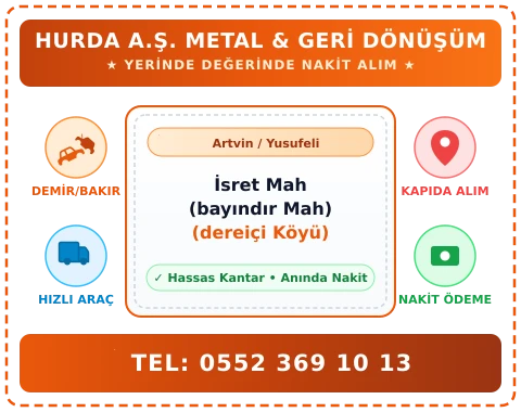 Artvin Yusufeli İsret Mah (bayındır Mah) (dereiçi Köyü) Hurda Alım