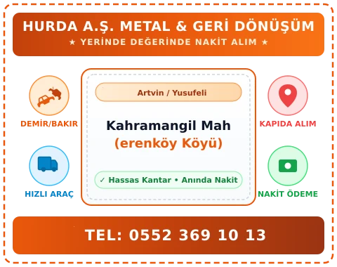 Artvin Yusufeli Kahramangil Mah (erenköy Köyü) Hurda Alım