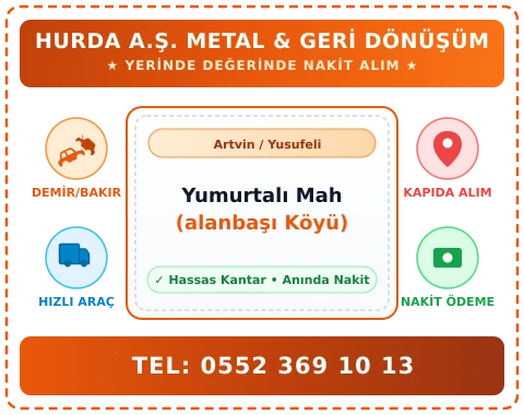 Artvin Yusufeli Yumurtalı Mah (alanbaşı Köyü) Hurda Alım