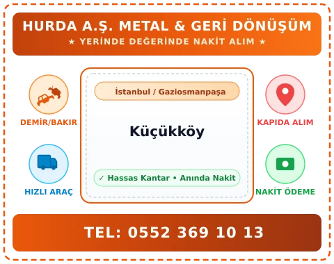 İstanbul Gaziosmanpaşa Küçükköy Hurda Alım