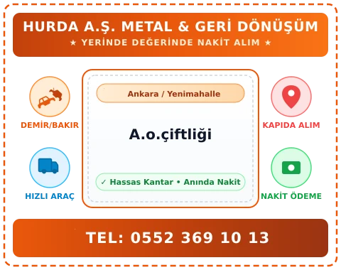 Ankara Yenimahalle A.o.çiftliği Hurda Alım